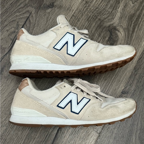 New Balance x J Crew Collab 996 sea salt/white gold/mun sz 7.5 W - Picture 1 of 7